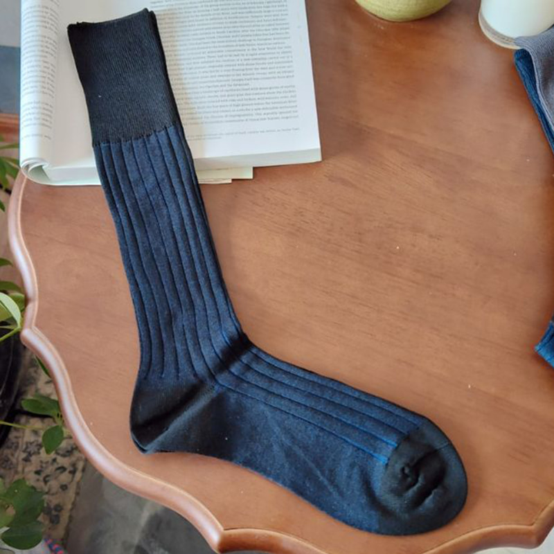 Dobbelt nål forretningsfotballsokker Dobbelt nål forretningsfotballsokker