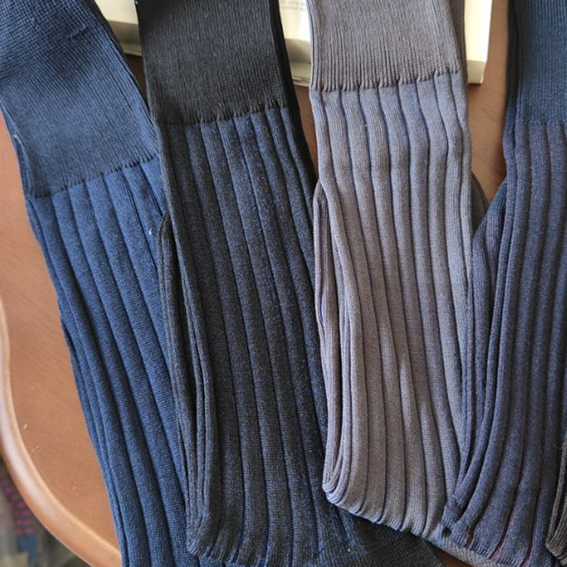 Dobbelt nål forretningsfotballsokker Dobbelt nål forretningsfotballsokker