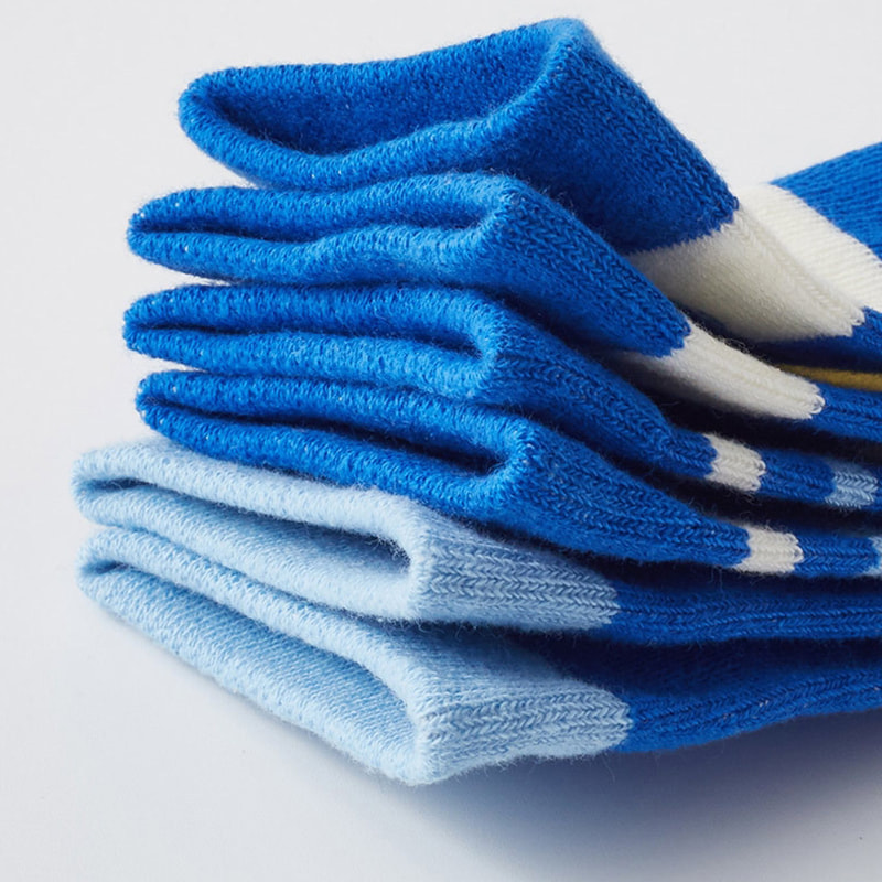 Barnas sokker Klein Blue Letter Men's Cotton Socks College Style Breathable Mid Tube Socks Barnas sokker Klein Blue Letter Men's Cotton Socks College Style Breathable Mid Tube Socks